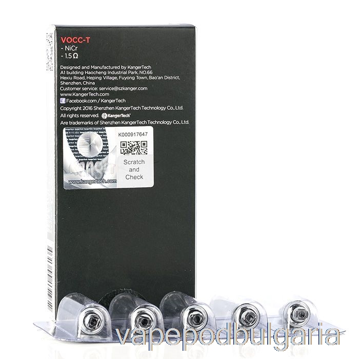 Vape 10000 Дръпки Kanger Vocc-t Replacement Coils 1.5ohm Vocc-t Coils